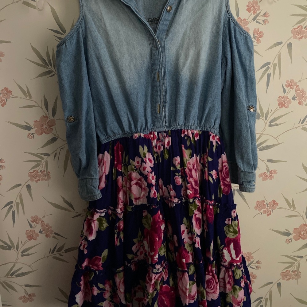 Cute jean floral dress